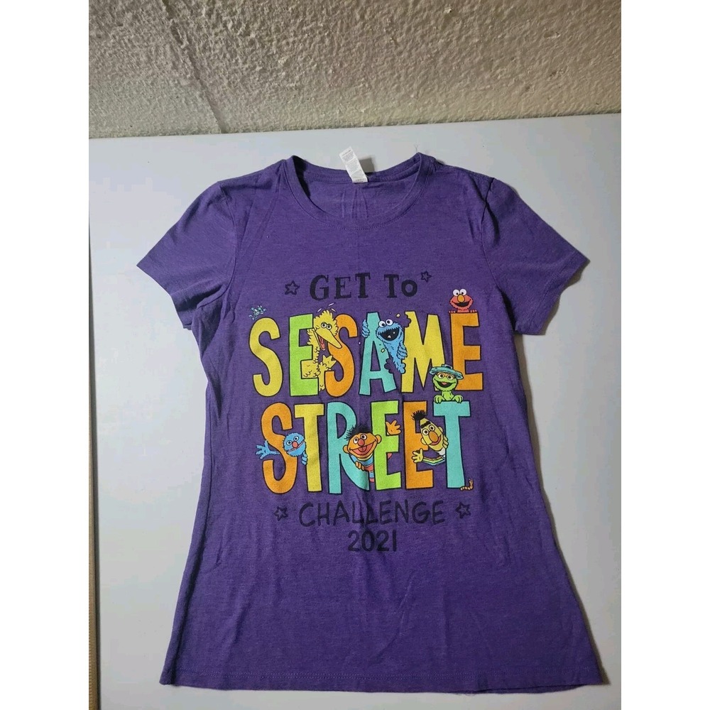 Sesame Street Shirt 2021 Women's Small Purple